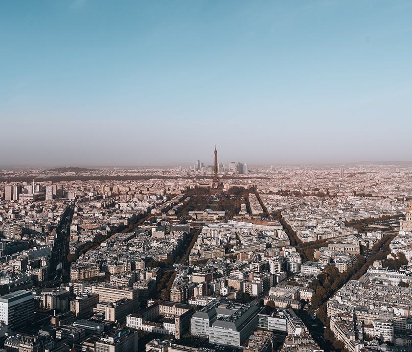 Foto aérea de París. Francia